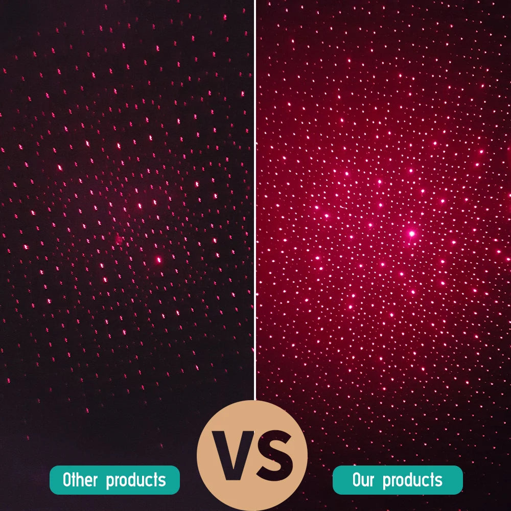 GlowRide™ Starlight Roof LED Projector - Galaxy stars effect on car ceiling