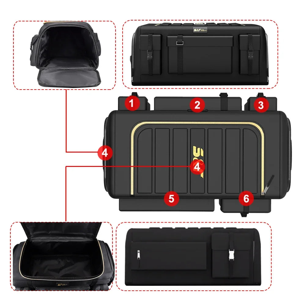 GlowRide™ Collapsible Car Trunk Organizer - Collapses flat in 3 seconds for full trunk