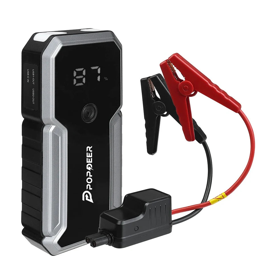 GlowRide™ Portable Mini Jump Starter - Starts gas up to 8L diesel up to 6L