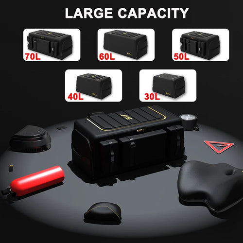 GlowRide™ Collapsible Car Trunk Organizer - 50L waterproof Oxford cloth trunk storage