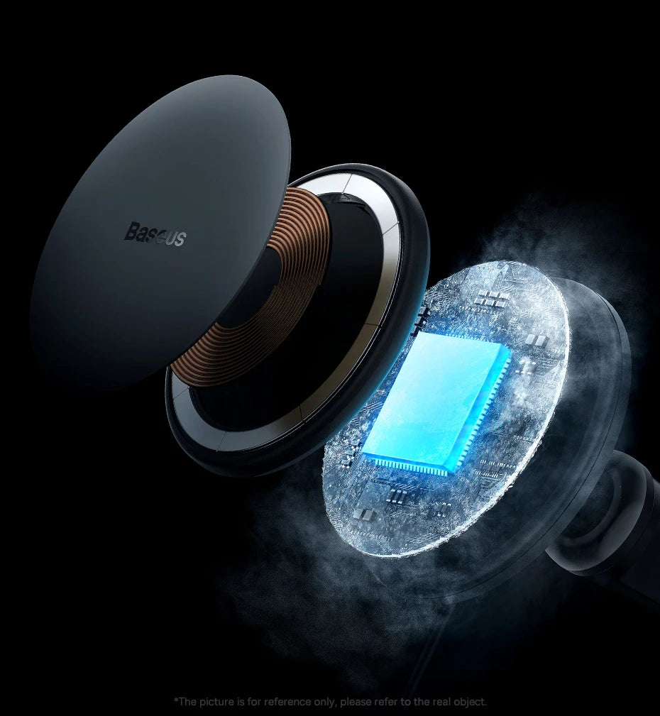 GlowRide™ Magnetic Wireless Car Charger — 15W Fast Charging