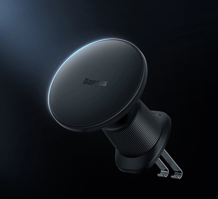 GlowRide™ Magnetic Wireless Car Charger — 15W Fast Charging