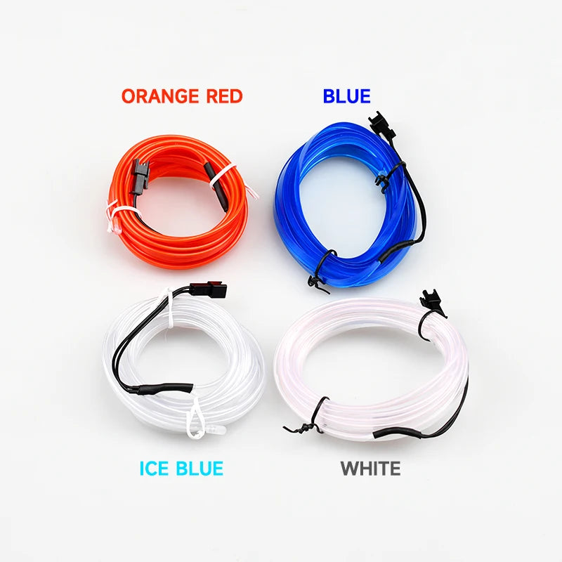 GlowRide™ Car Ambient LED Strip — 5M USB Neon Interior Lighting