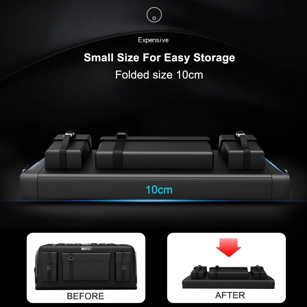 GlowRide™ Collapsible Car Trunk Organizer - Fits SUV sedan and truck trunks