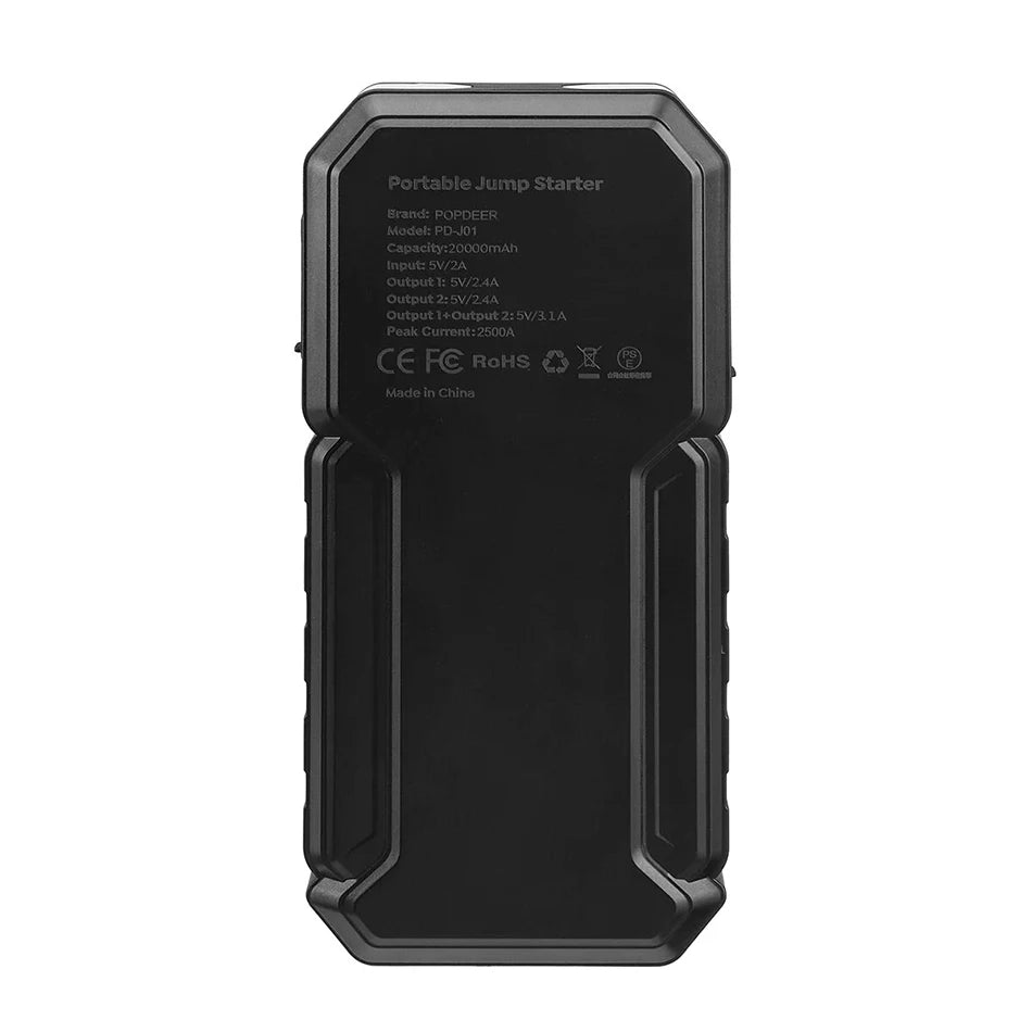 GlowRide™ Portable Mini Jump Starter - Smart protection reverse polarity short circuit